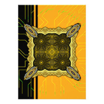 Alien Technology Alternate Big Personalized Invitations