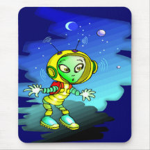 Alien Traveller Mousepads
