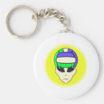 alien volleyball extreme sports design key chain