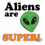 aliens are super acrylic cut out