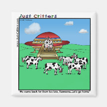 Aliens Cows Magnets