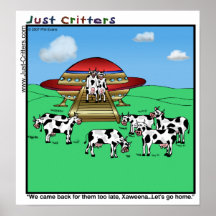 Aliens Cows Posters