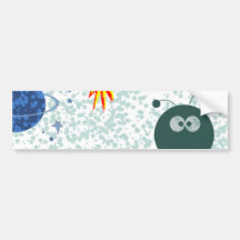 Aliens in Space Bumper Stickers