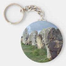 Alignments de Lagatjar, France rock formation Keychains