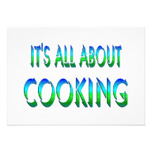 All About Cooking Personalized Announcements