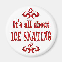 ALL ABOUT ICE SKATING REFRIGERATOR MAGNETS