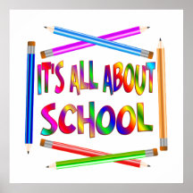 All About School Poster