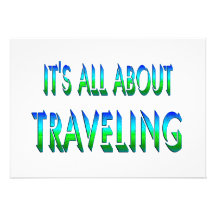 All About Traveling Custom Invites