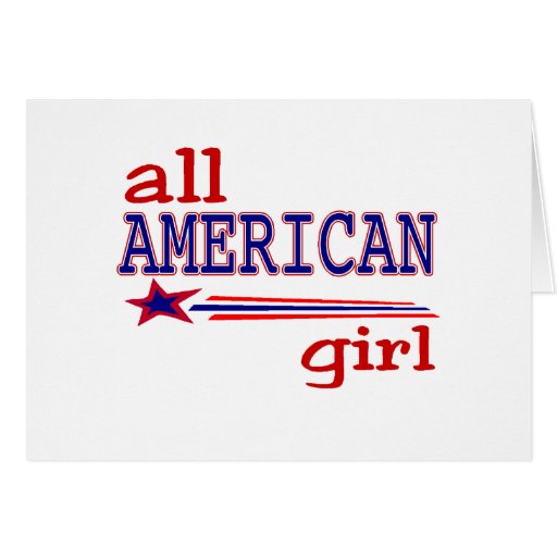 All American girl Card