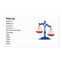All American Law Business Card Template