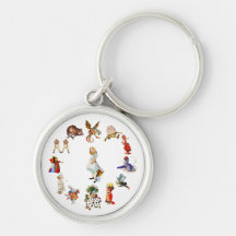 All Around Alice in Wonderland Key Chains