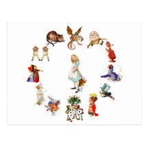 All Around Alice in Wonderland Post Card