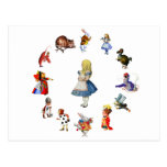 ALL AROUND ALICE IN WONDERLAND POST CARDS