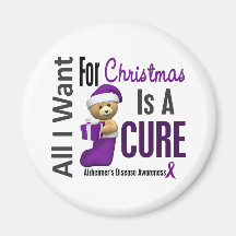 All I Want For Christmas Alzheimer's Disease Magnets