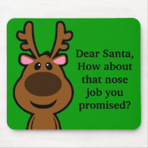 All I Want for Christmas is Plastic Surgery Mousemat