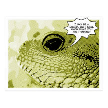 All Knowing Lizard - Comic Book Series No. 1 Post Cards