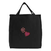 All My Heart Custom Monogrammed Embroidered Bag
