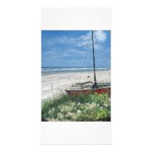 All occasion note card of beautiful beach personalized photo card