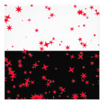 All Occasions Party Red Stars Black & White Announcement