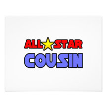 All Star Cousin Personalized Announcement