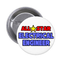 All Star Electrical Engineer Button