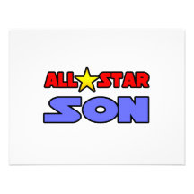 All Star Son Custom Invites