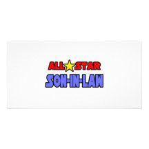 All Star Son-In-Law Personalized Photo Card