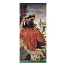 Allegorical Figure Of Italia By Veit Philipp Customized Rack Card