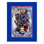 Allez Les Bleus France football champions gifts Postcard
