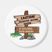 Alligator Mating Season Magnet
