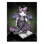 Ally Bat Winged Emo Ipod Fairy Postcard