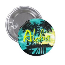 Aloha Aqua Sunset Pin