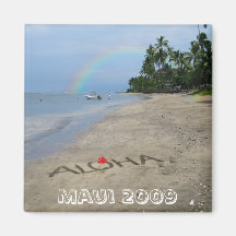 Aloha-Beach Refrigerator Magnet