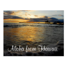 Aloha from Hawaii Postcard