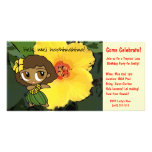 Aloha Honeys Luau Invite Personalised Photo Card