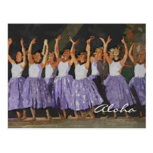 Aloha Hula Postcards