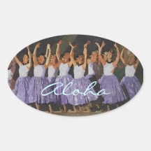 Aloha Hula Stickers