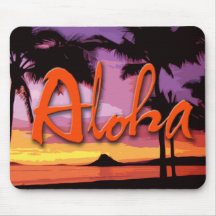 Aloha Sunset Mousepad