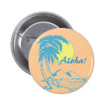 Aloha Tropical Hawaiian Design Button