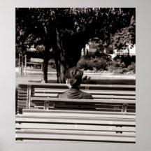 Alone photo print