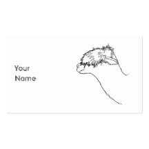 Alpaca Sketch. Business Card Templates