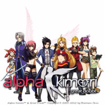 Alpha Kimori Characters 2D Model Toy Cut Outs
