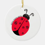 Alpha Sigma Alpha Ladybug Christmas Tree Ornaments