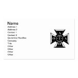 Alpha Tau Omega Badge Black & White Business Card Templates