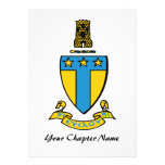 Alpha Tau Omega Colour Crest Personalised Announcements