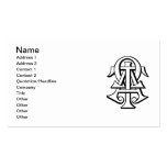 Alpha Tau Omega Interlocked Letters Business Card