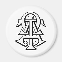 Alpha Tau Omega Interlocked Letters Refrigerator Magnets