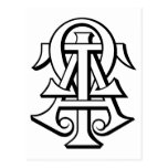 Alpha Tau Omega Interlocked Letters Postcards