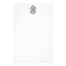 Alpha Tau Omega Interlocked Letters Stationery Paper