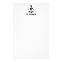 Alpha Tau Omega Interlocked Letters Customized Stationery